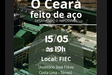Ricardo Parente lança livro sobre a trajetória industrial do Ceará com a implantação da siderúrgica do Pecém hoje ArcelorMittal Pecém