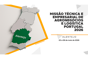 Empresários e profissionais interessados em ampliar conexões internacionais ainda podem se inscrever na Missão Técnica e Empresarial de Agronegócios e Logística Portugal 2026