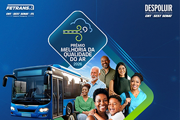 FETRANS anuncia a 23ª edição do Prêmio Melhoria da Qualidade do Ar, que reconhece empresas de transporte sustentável.