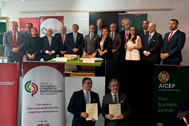 O Protocolo foi assinado por Bruno Paes Moreira, Administrador Executivo da AICEP, e por Carlos Vinhas Pereira, Presidente da RCCPM.